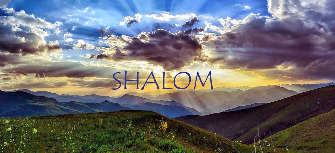 Shalom! Jewish greeting. Meaning: peace. Also 'shalom' means